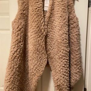 Bebe Faux Rabbit Soft Vest | Brand New